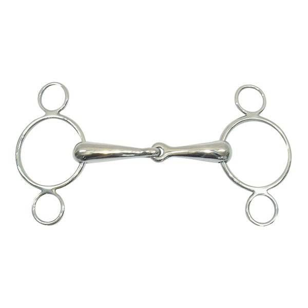 Metalab Magic Thick Mouth 2-Ring Gag Bit 5.25" Sta