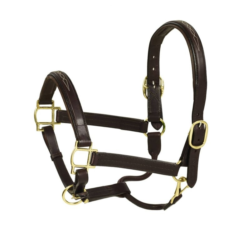 Aramas Fancy Square Raised Padded Halter Full Choc