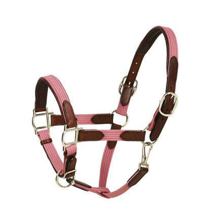 HK Americana Leather Padded Web Halter Full Black/