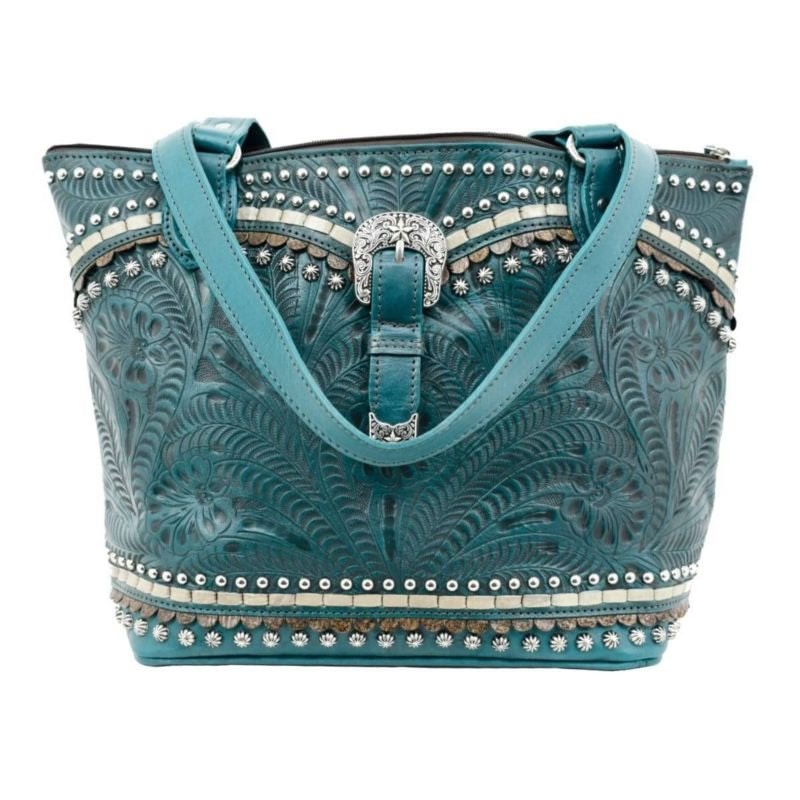 American West Blue Ridge Zip Top Bucket Tote 12" x