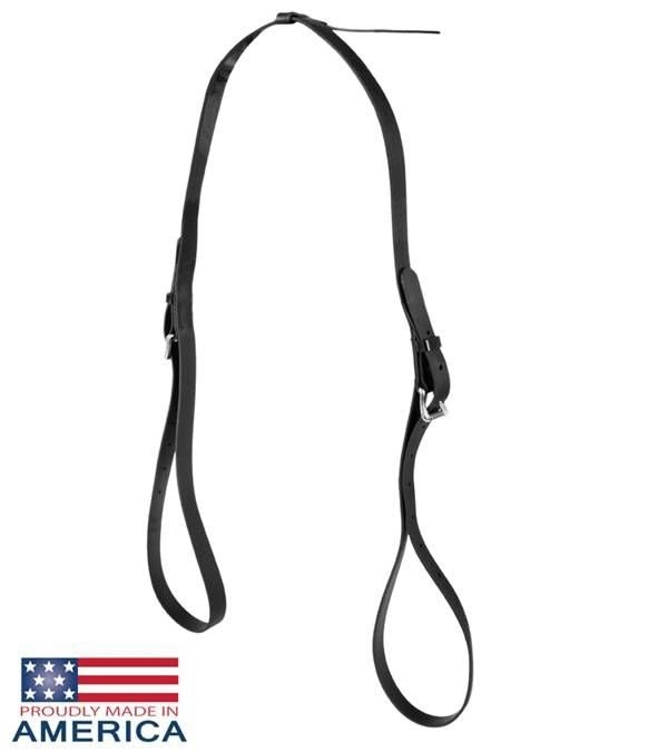 Feather-Weight Synthetic Kicking Strap Black