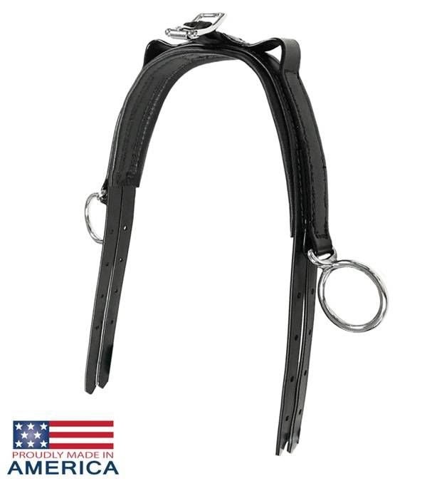 Feather-Weight Side Check Bridle Crown Black