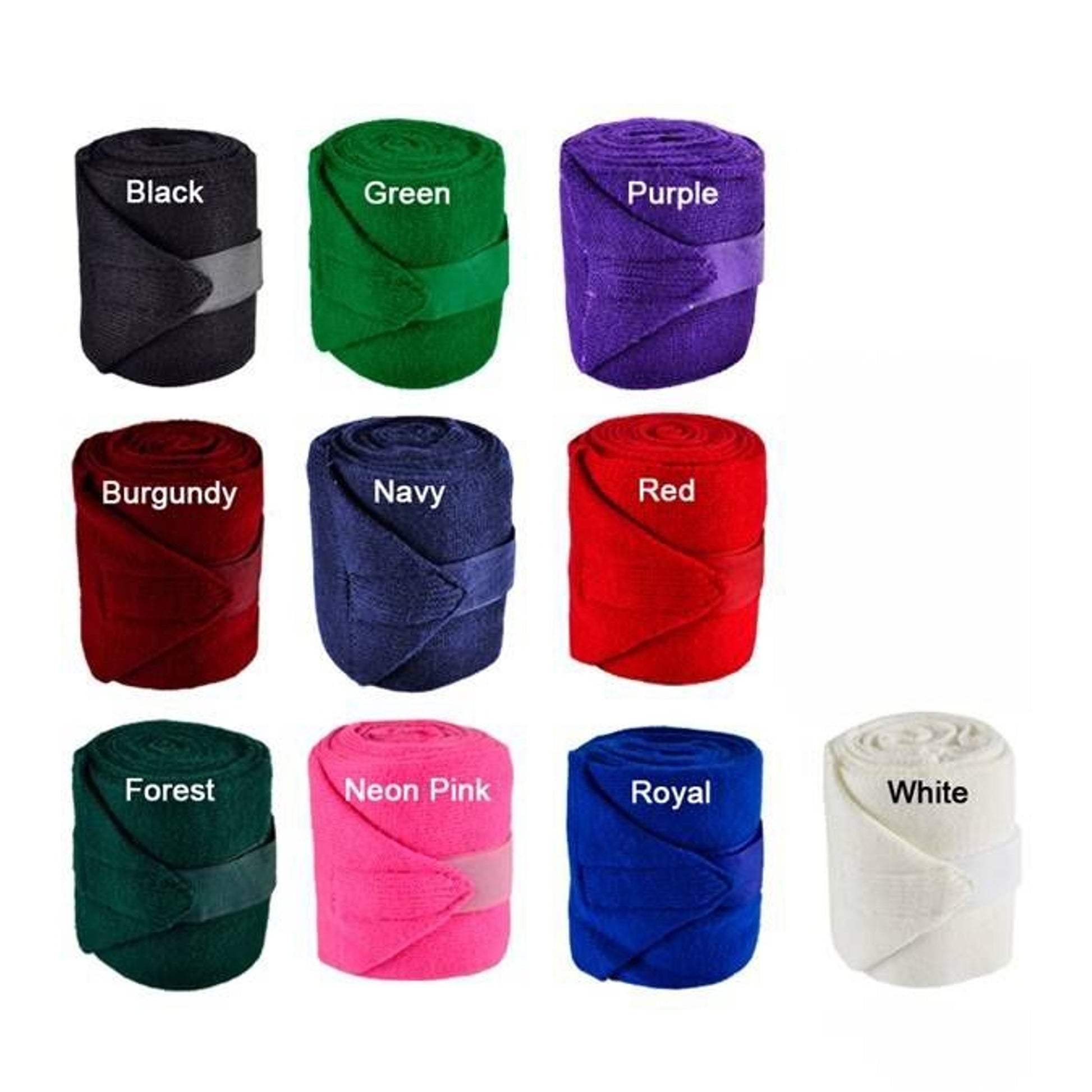 Jacks Acrylic Knit Stall Bandages 4" x 9' Black