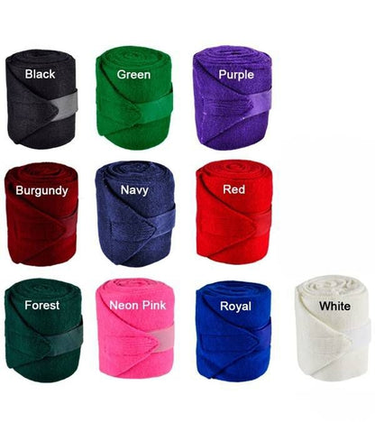 Jacks Acrylic Knit Stall Bandages 4" x 9' Black