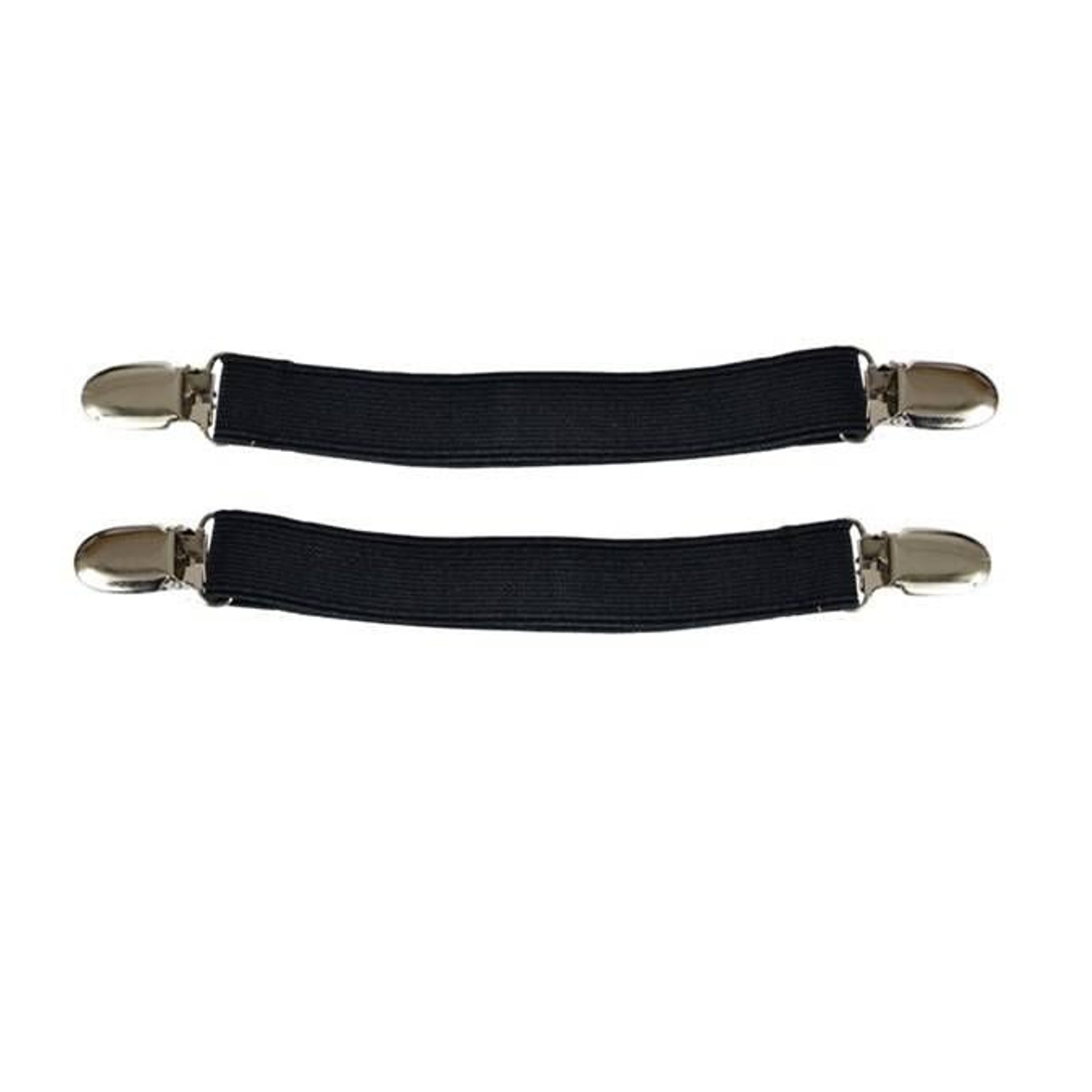 Jacks Pant Clips - Sold in Pairs 8" Black