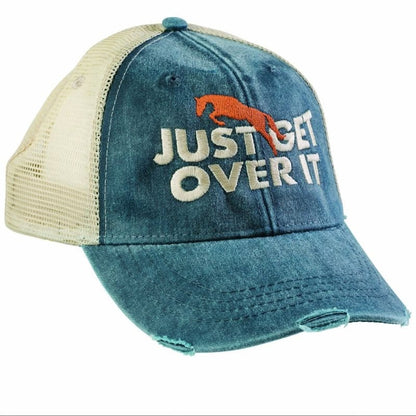 Just Get Over It Mesh Back Cap Navy/Tan