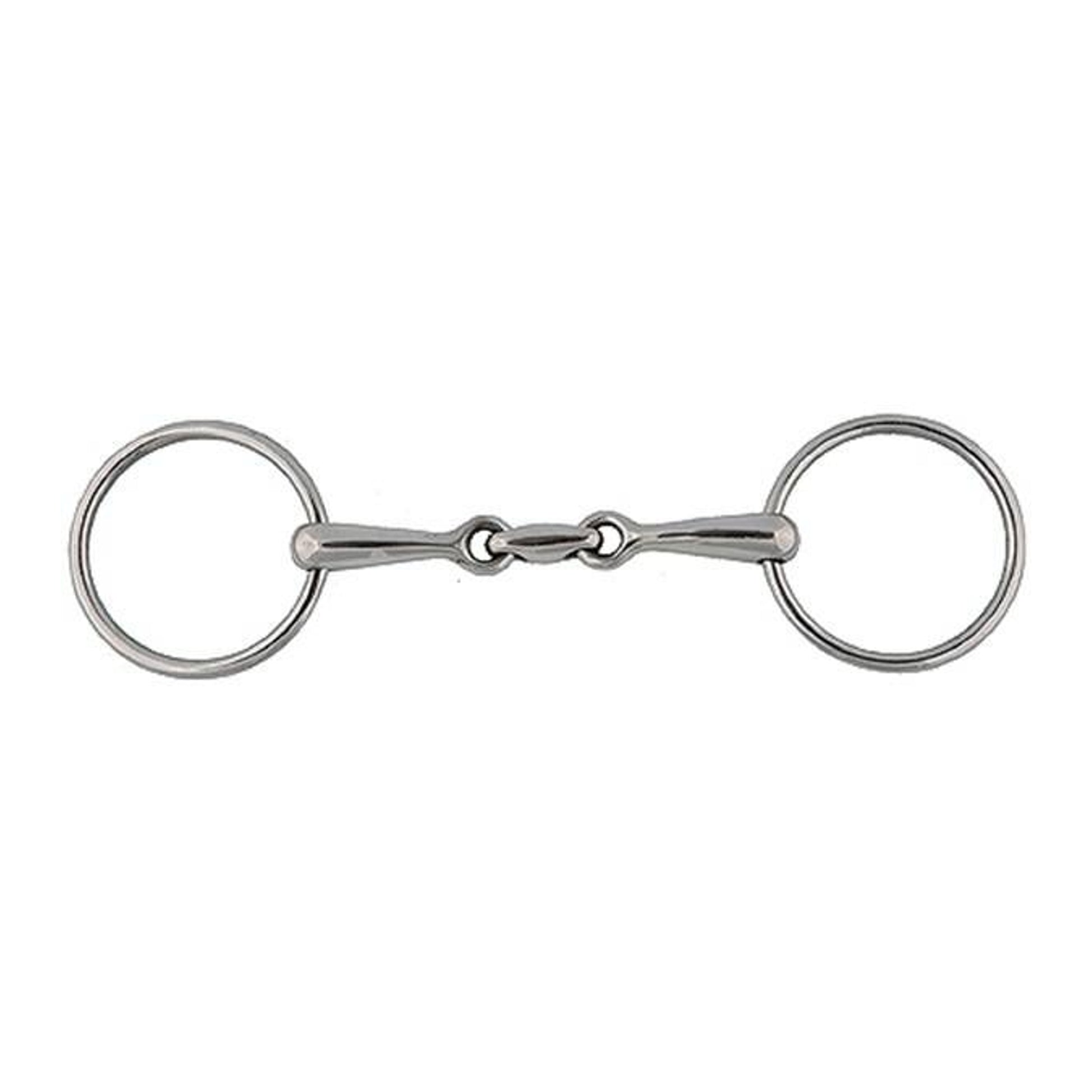 Jacks Horizontal Elliptical Link Snaffle Bit 5" St