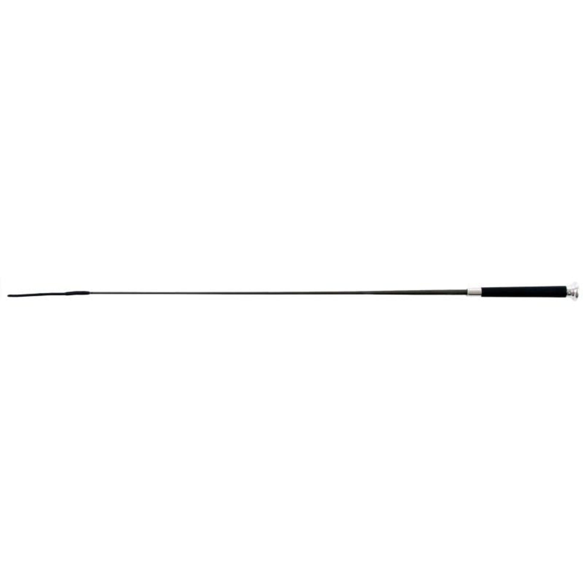 Jacks Dressage Whip with Chrome Cap 36" Black