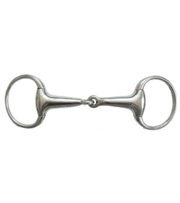 Jacks Thick Hollow Mouth Eggbutt Snaffle Bit 5" St