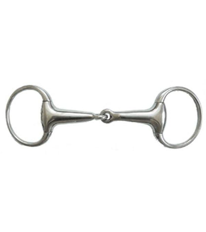 Jacks Thick Hollow Mouth Eggbutt Snaffle Bit 5" St