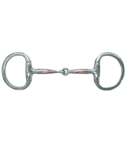Jacks Copper Overlay Eggbutt Snaffle Bit 5" Stainl
