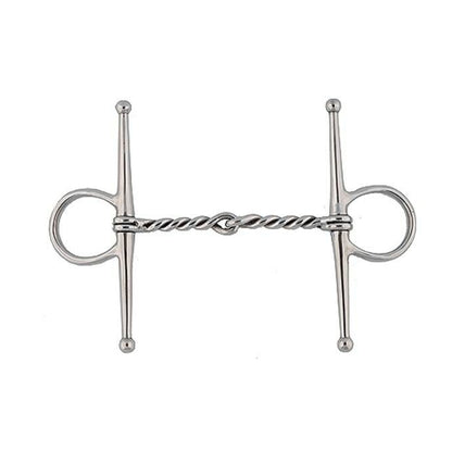 Jacks Twisted Wire Full Cheek Bit 5" Stainless Ste
