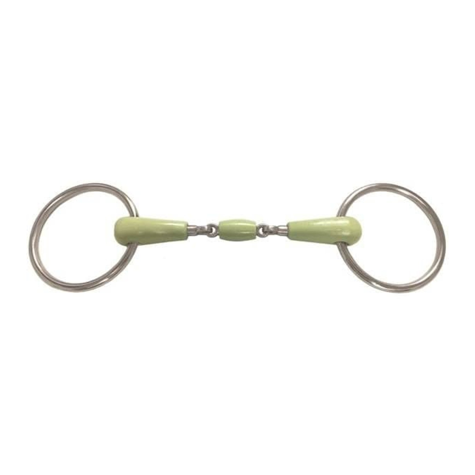 Jacks Apple Mouth Double Jointed Ring Snaffle Bit