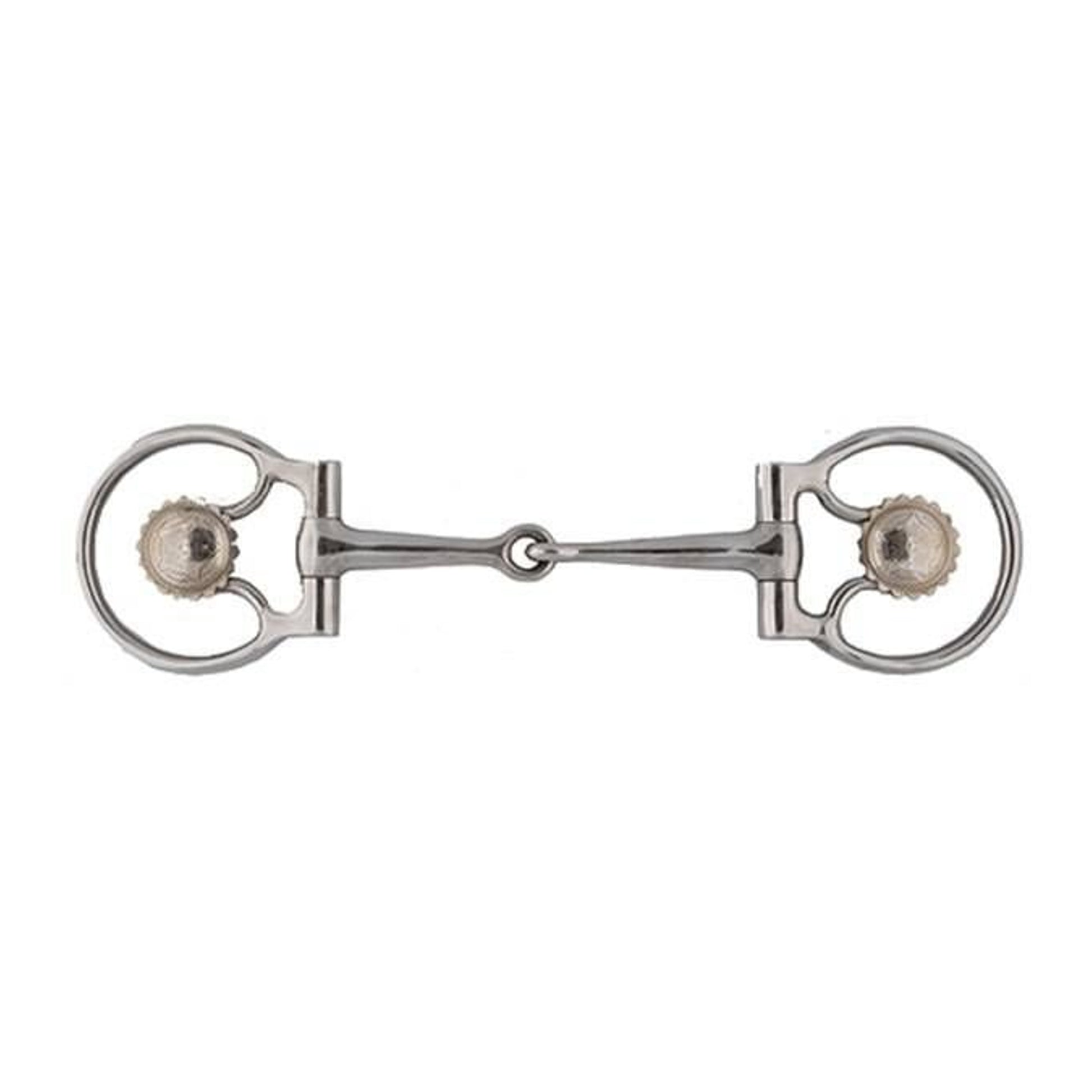 Jacks Concho Dee Ring Snaffle Bit 5 Inch Stainless