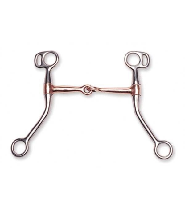 Jacks Copper Mouth Training Snaffle Bit 5" Stainle