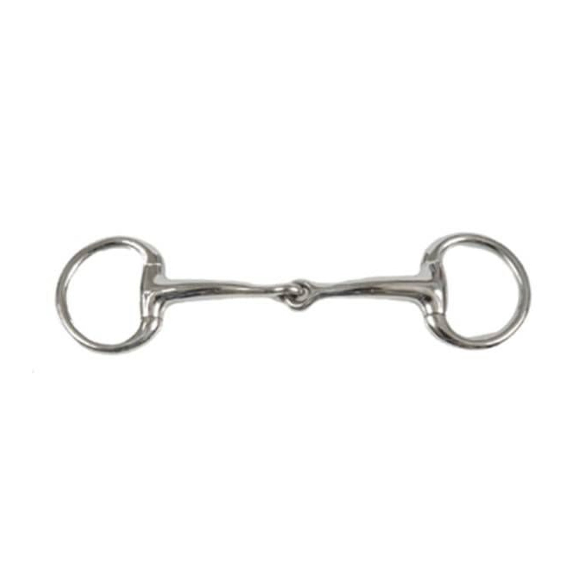 Jacks Curved Mouth Eggbutt Snaffle Bit 5" Stainles