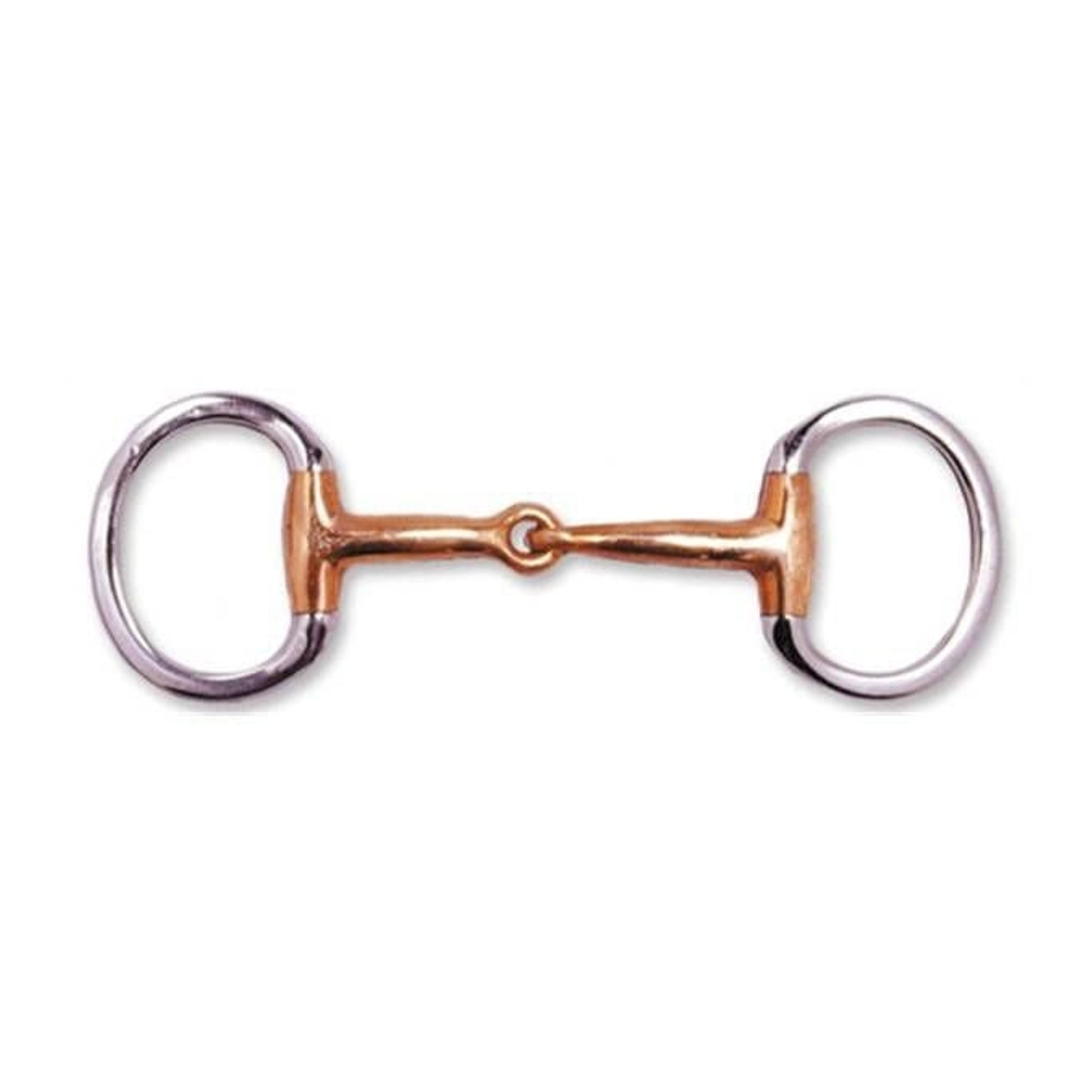 Jacks Eggbutt Copper Snaffle Bit 5" Stainless Stee