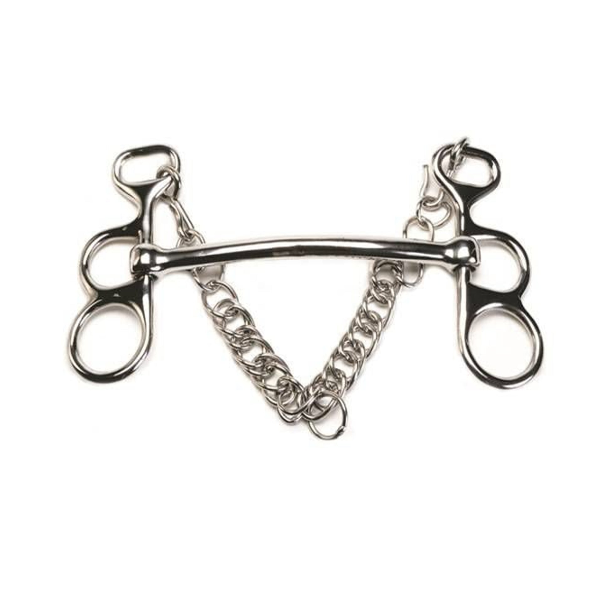 Jacks Figure Eight Pelham Bit 5-1/2" Stainless Ste