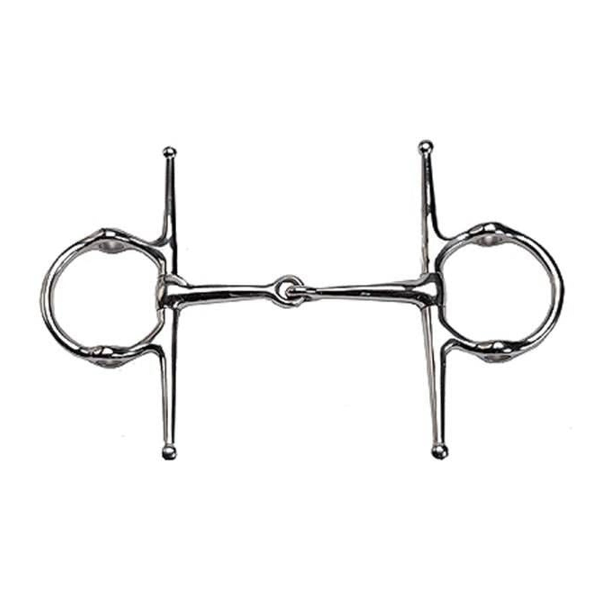 Jacks Full Cheek Gag Snaffle Bit 7" Stainless Stee