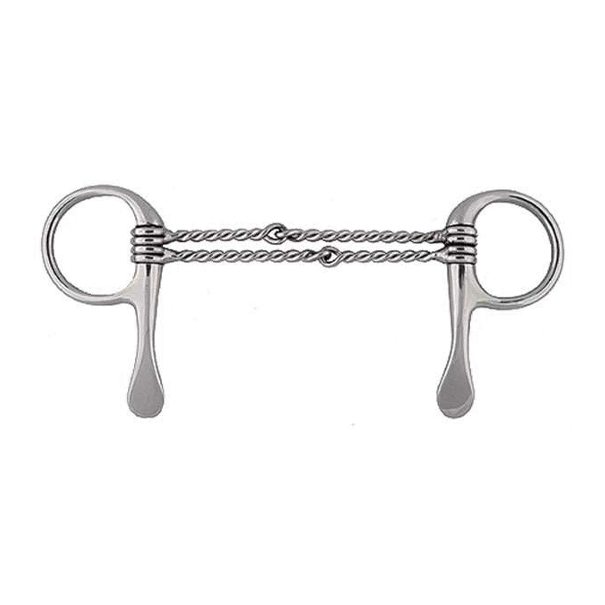 Jacks Half Cheek Double Twisted Wire Bit 5" Stainl