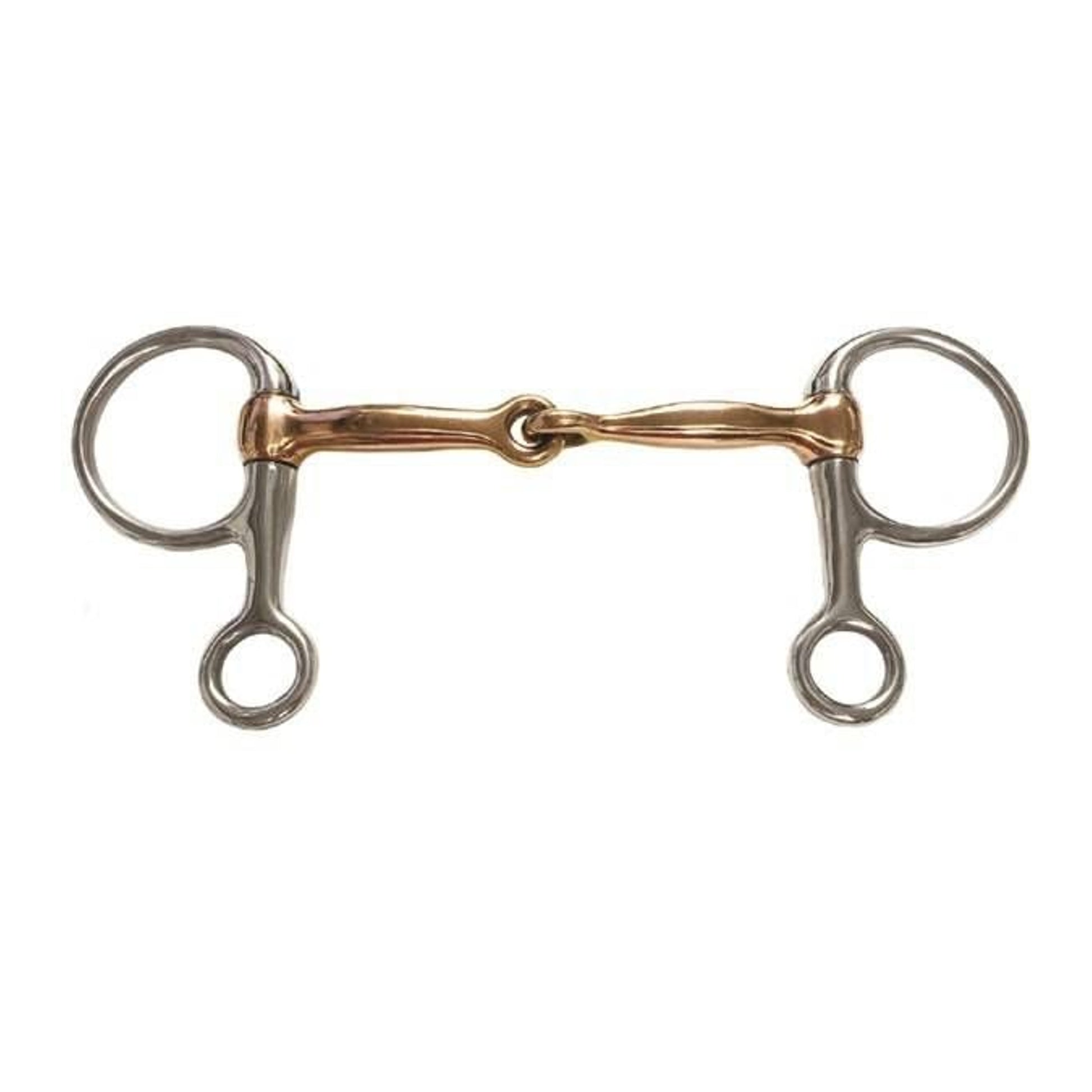 Jacks Half Cheek Jointed Copper Snaffle Bit 5" Sta
