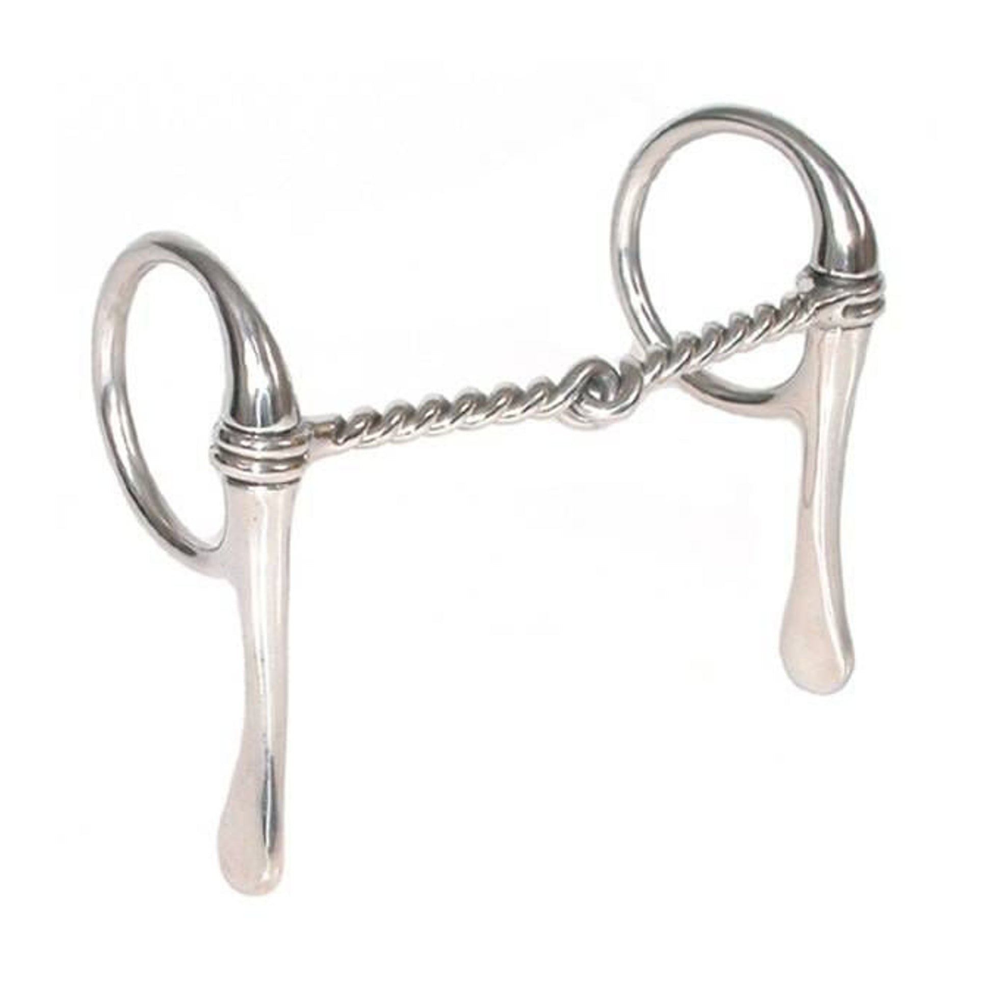 Jacks Half Cheek Twisted Wire Bit 5" Stainless Ste