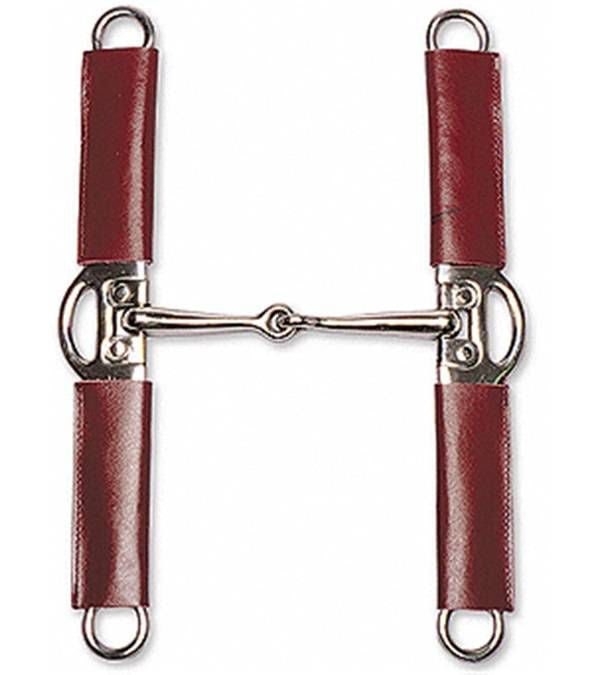 Jacks Leather Covered Cheek Elevator Bit 5" Stainl