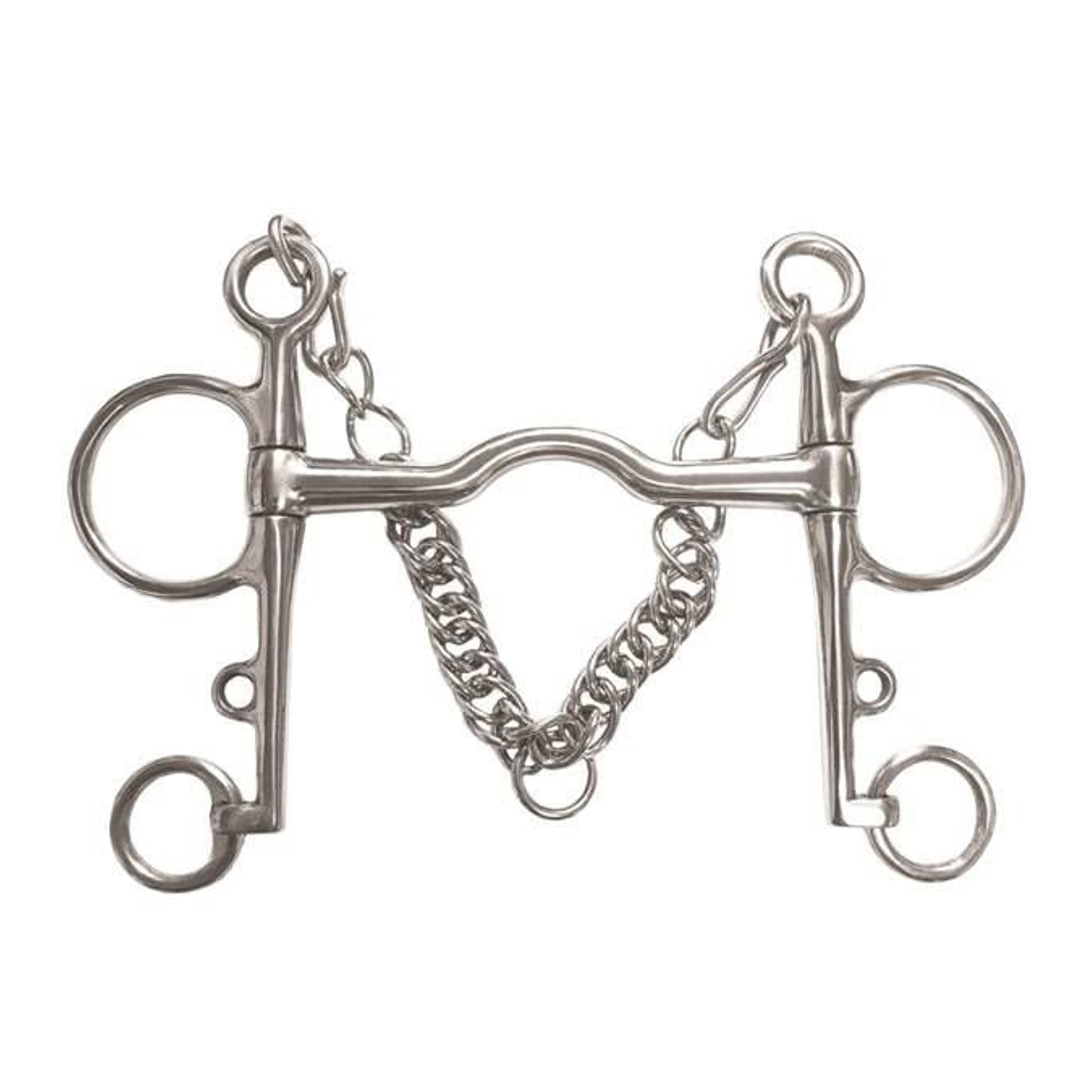 Jacks Low Port Pelham Bit 5" Stainless Steel