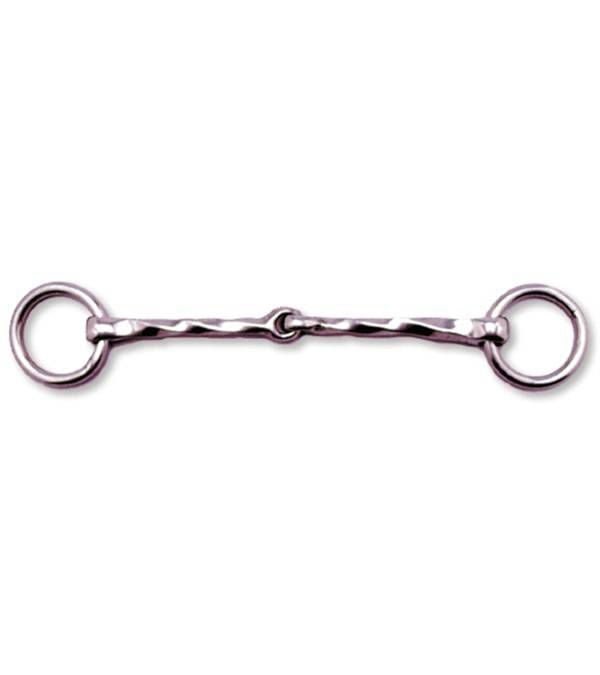 Jacks Ring Snaffle Bit Twisted 4-3/4" Stainless St