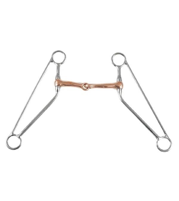 Jacks Training Snaffle Bit - Jointed Copper Mouth
