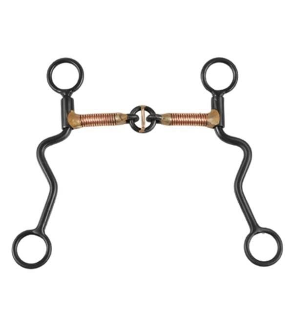 Jacks Training Snaffle Bit - Jointed Copper Twiste