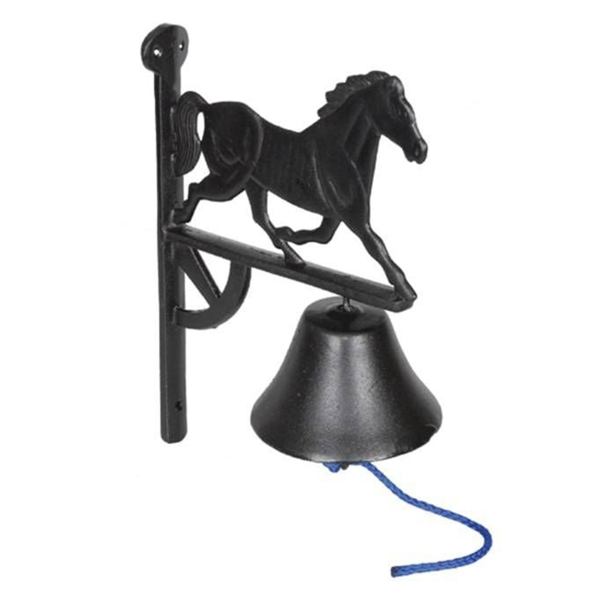 Jacks Cast Iron Dinner Bell 13" x 9" Black