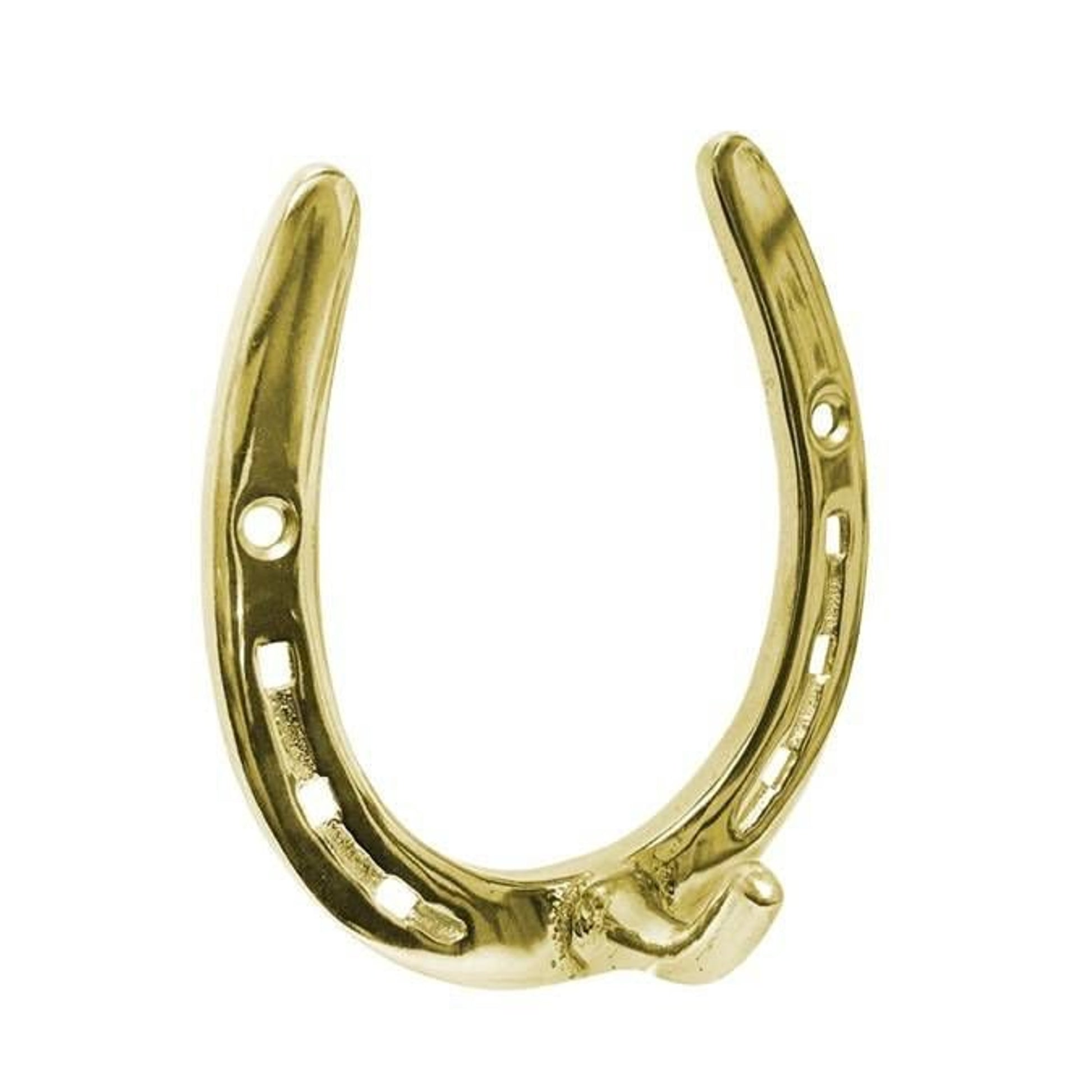 Jacks Large Horseshoe Hook Solid Brass