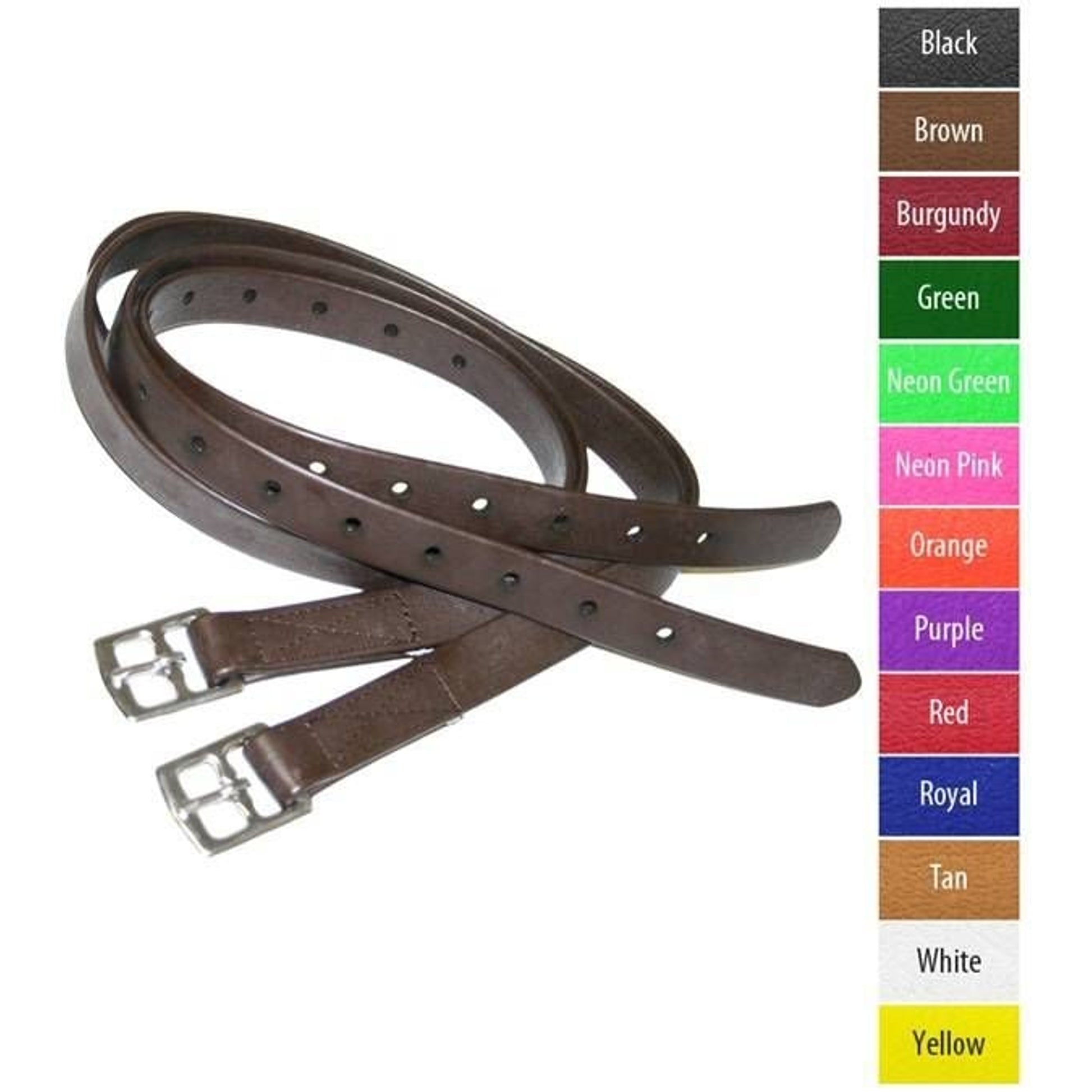 Jacks Beta Stirrup Straps - Sold in Pairs 48" Blac