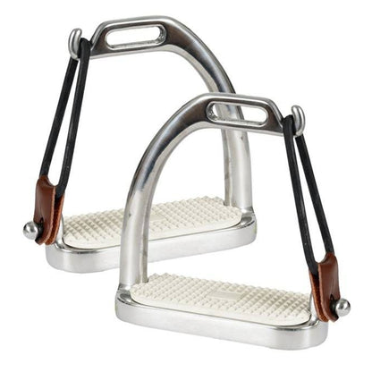 Jacks Peacock Stirrups with Pads 4-1/2" Stainless