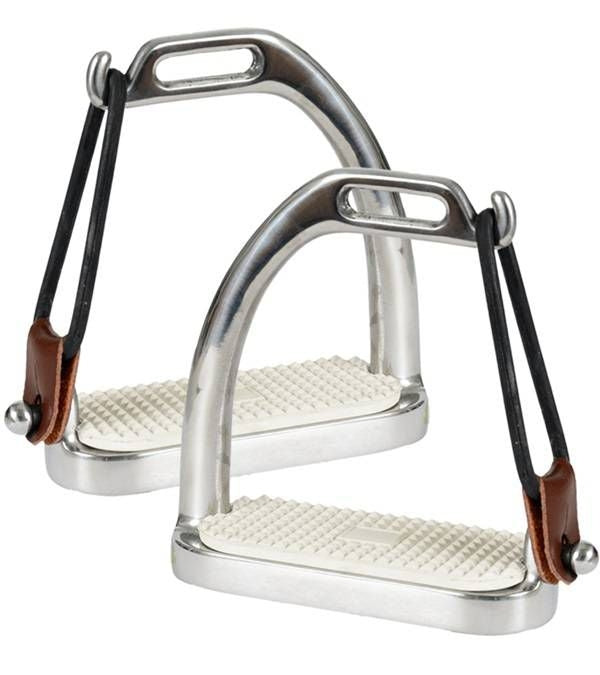 Jacks Peacock Stirrups with Pads 4-1/2" Stainless