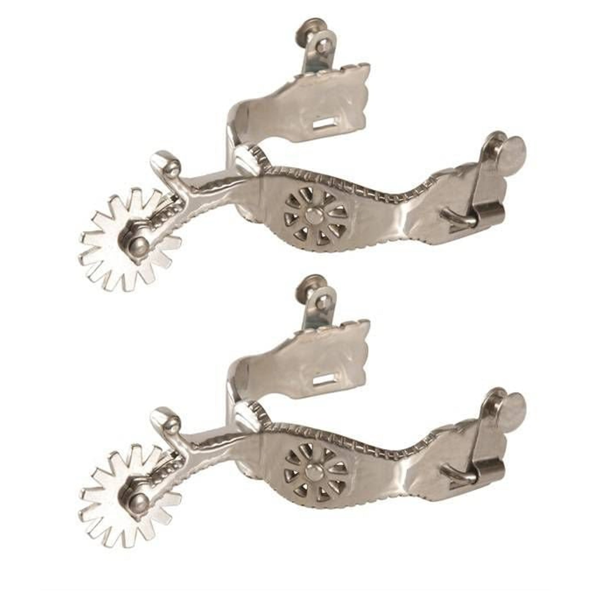 Jacks Mens Show Spurs Sold in Pairs Stainless Stee