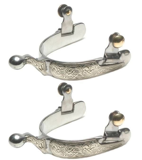 Jacks Show Spurs with Engraved German Silver Trim