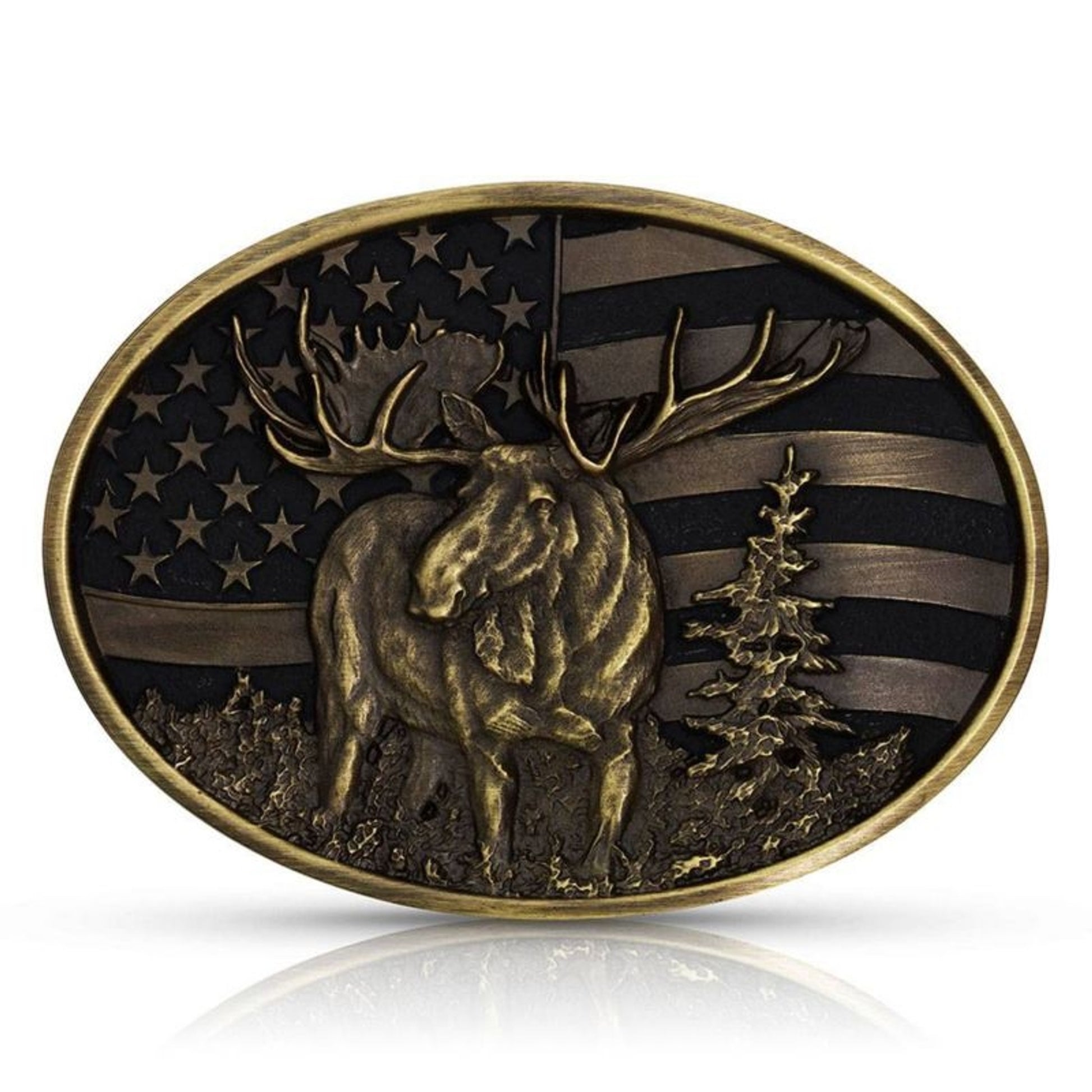 Montana Silversmiths Heritage Master of None Moose