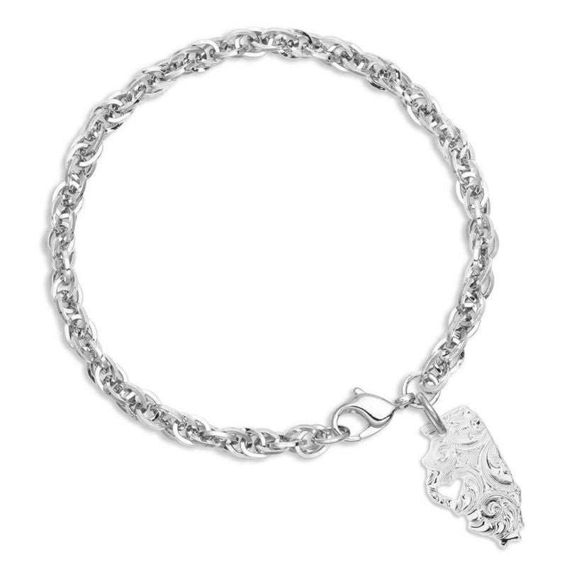 Montana Silversmiths I Heart Illinois State Charm
