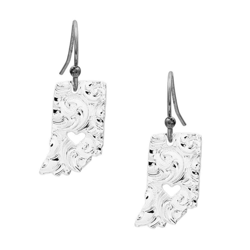 Montana Silversmiths I Heart Indiana State Charm E