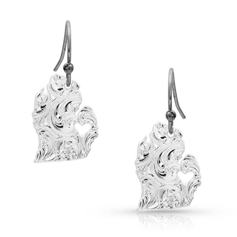 Montana Silversmiths I Heart Michigan State Charm