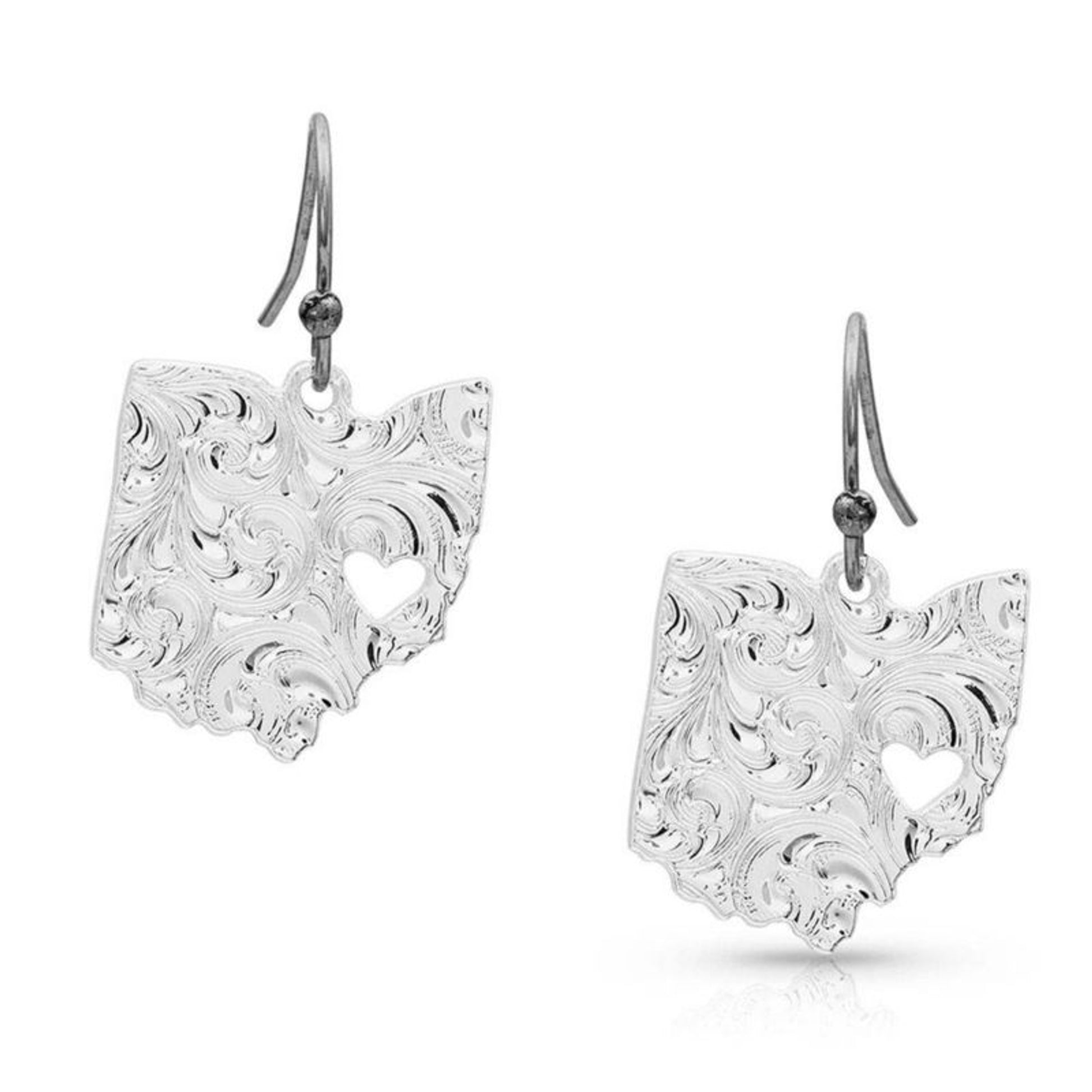Montana Silversmiths I Heart Ohio State Charm Earr