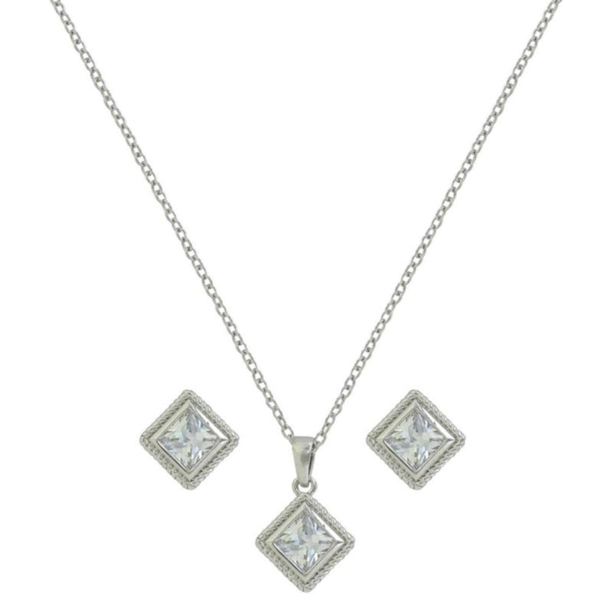 Montana Silversmiths Rope Framed Princess Jewelry