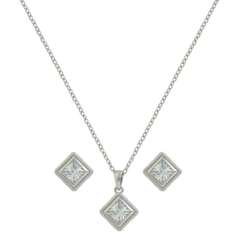 Montana Silversmiths Rope Framed Princess Jewelry