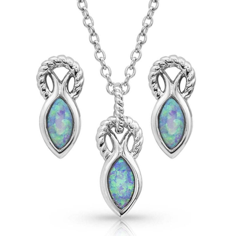 Montana Silversmiths Rooted in Water Jewelry Set 1