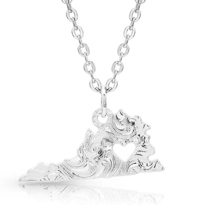 Montana Silversmiths I Heart Virginia State Charm