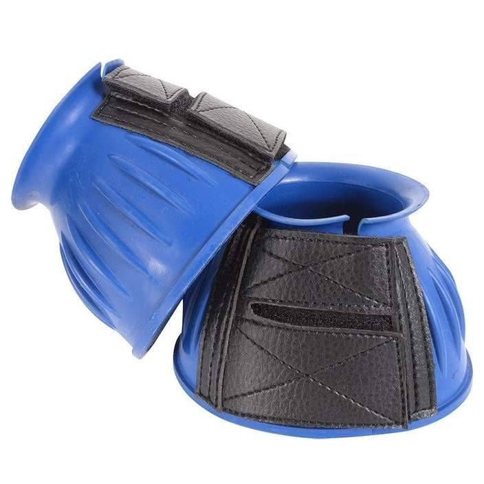Cashel Rubber Bell Boots Large Blue