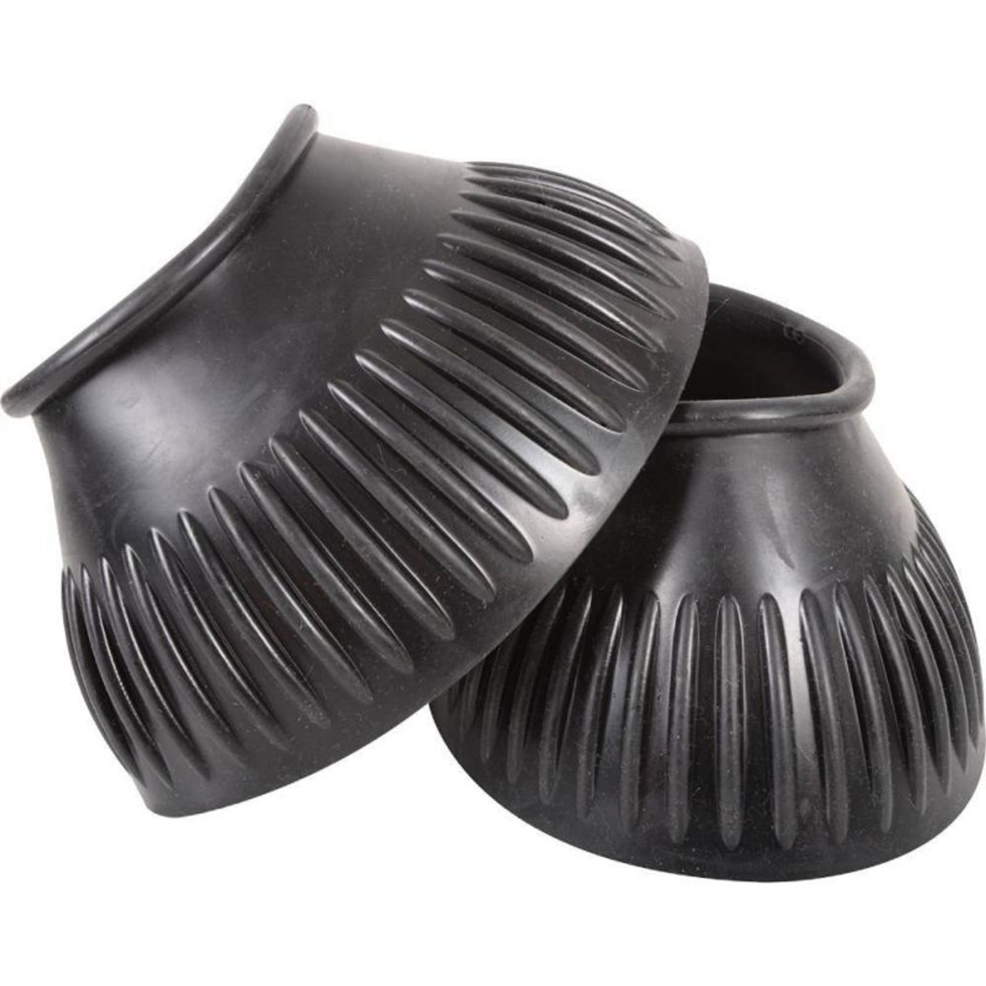 Classic Equine Pull On Rubber Bell Boot Large Blac