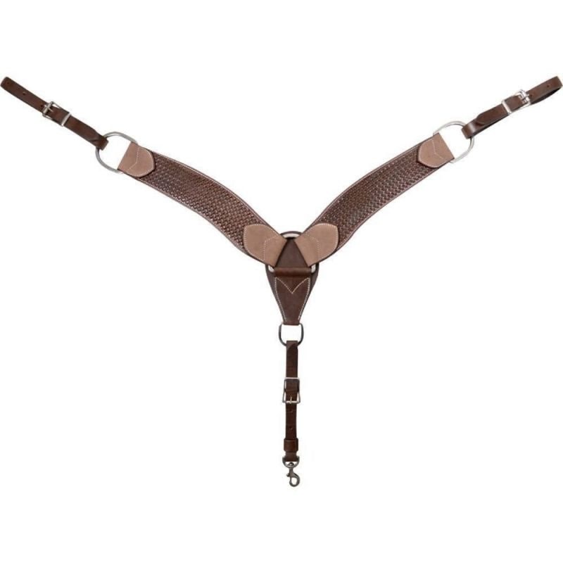 Cashel Basket Breast Collar 2-3/4" Chocolate